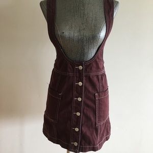 Forever 21 Brown Overalls Skirt